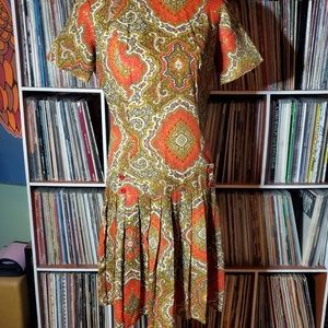Vintage paisley dress